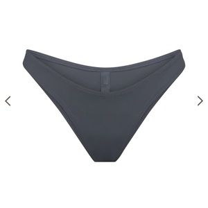 Skims Cheeky Tanga Bottoms Gray. Size M